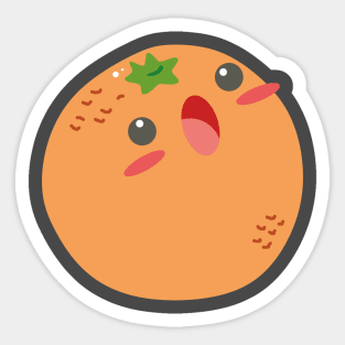 Cute Talking Orange Sticker